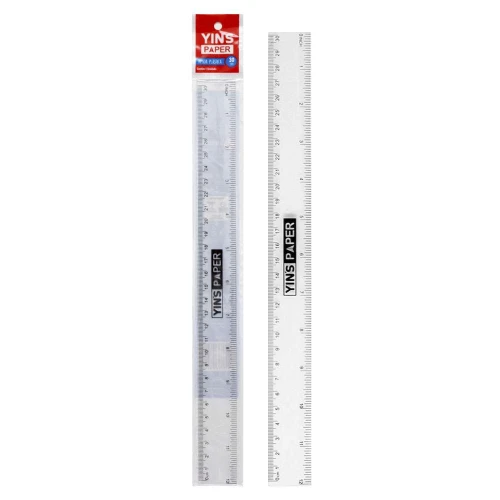 Régua plástica 30cm acrílica blister Yin's Paper