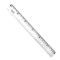 Régua plástica acrilica 30cm blister Futuro