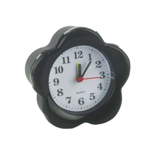 Relógio de mesa despertador 10cm flor Cosy