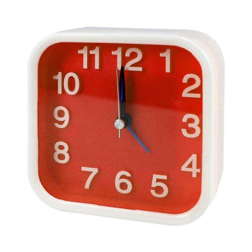 Relógio de mesa quadrado liso 10cm sortidos