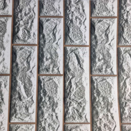 Revestimento auto adesivo 45cm x 2m tijolo cinza Eco's