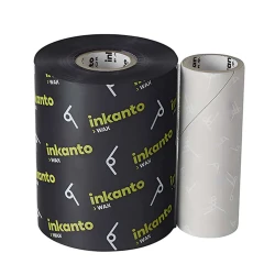 Ribbon 110x450mt 100% cera preto