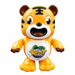 Robô tigre som e luz articulado