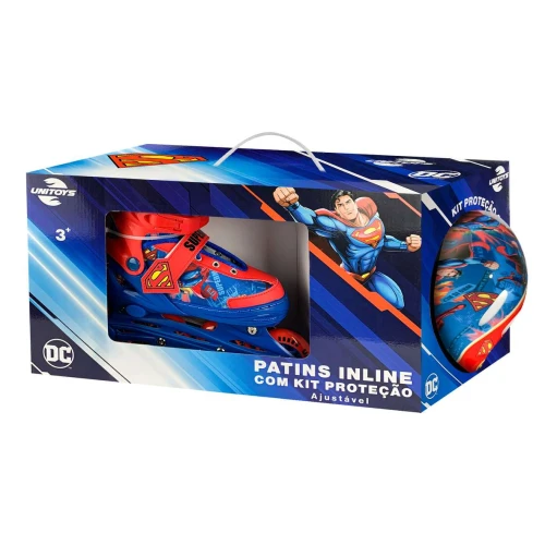 Roller patins kit 30/33 menino inline Superman Unitoys