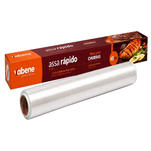 Rolopac 45cmx65mt filme para churrasco assa rápido