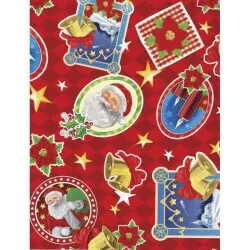 Saco metalizado natal 20cmx29cm noite de natal com 50 Gala