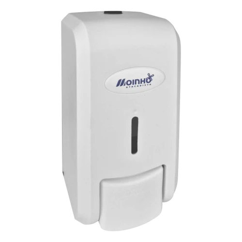 Saboneteira para parede com reservatório 800ml branco com logo Moinho