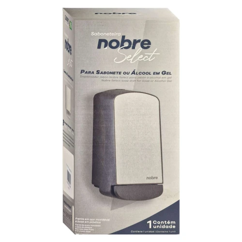 Saboneteira para parede com reservatório 800ml com logo Moinho Select