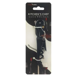 Saca rolhas metal 12cm kitchens chef