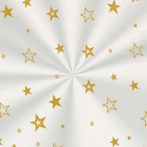 Saco celofane 15x29 estrala ouro com 50 unidades