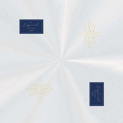 Saco celofane 52x70cm Royal Especial pra Você com 25 unidades Cromus