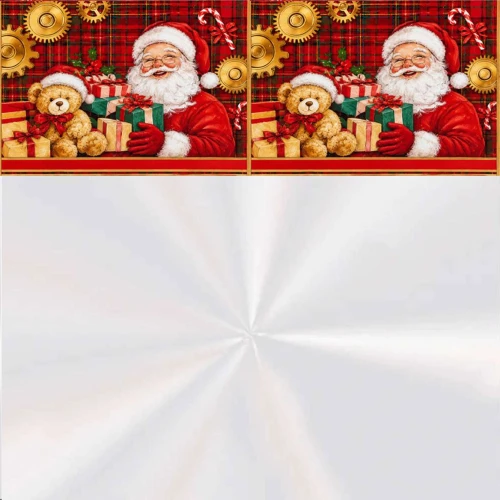 Saco celofane Natal 52x70 barrado inspiração Cromus