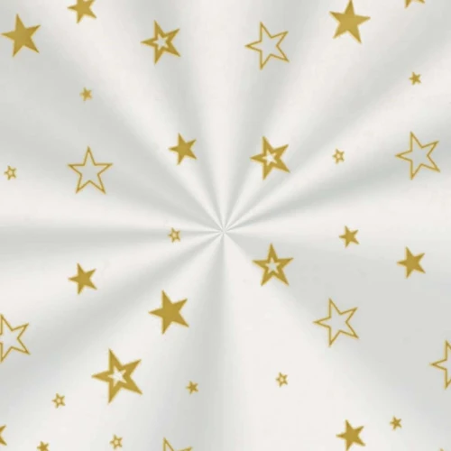 Saco de celofane 15x29 Estrela ouro com 100 unidades Cromus