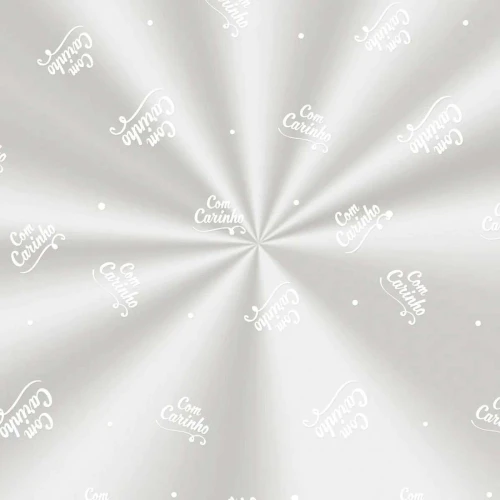 Saco de celofane 20x29 Com Carinho branco com 100 unidades Cromus