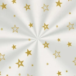 Saco de celofane 20x29 Estrela ouro com 100 unidades Cromus