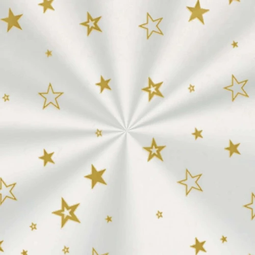 Saco de celofane 20x29 Estrela ouro com 100 unidades Cromus