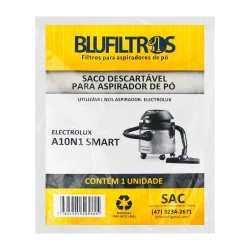Saco descartável para aspirador de pó smart A10N1 Blufiltros