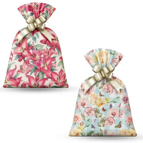 Saco metalizado 10x14cm feminino com 50 unidades