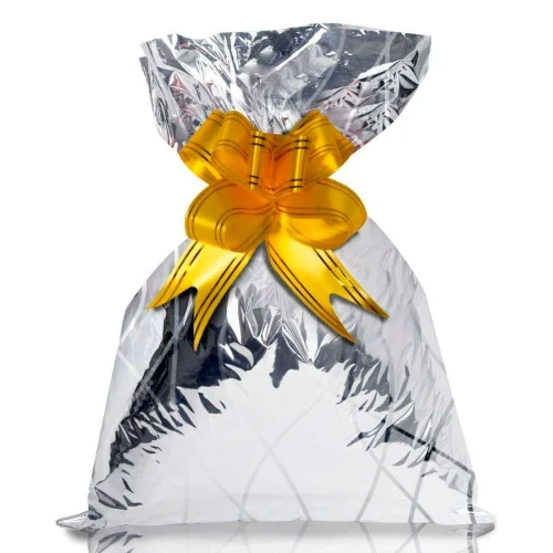 Saco metalizado 20x29cm neutro modelos variados com 50 unidades