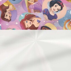 Saco metalizado 25x37cm infantil princesas com 40 unidades