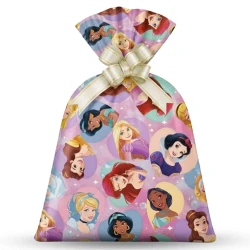 Saco metalizado 25x37cm infantil princesas com 40 unidades