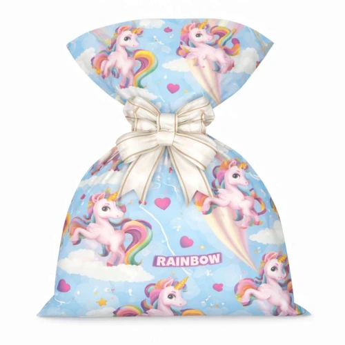 Saco metalizado 35x53cm infantil menina modelos variados com 50 unidades