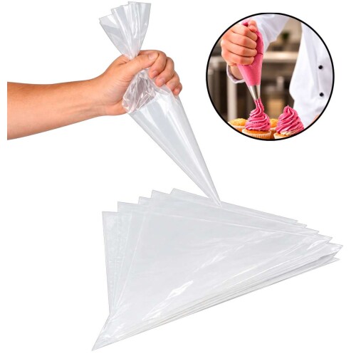 Saco para confeitar descartável grande 27x38cm com 50 unidades Mago Saco para confeitar descartável grande 27x38cm com 50 unidades Mago
