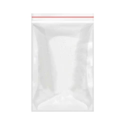 Saco plástico 1° ZIP 15x12cm pacote com 100 comercial Wei