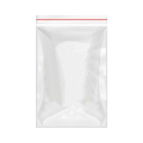Saco plástico 1° ZIP 15x12cm pacote com 100 comercial Wei