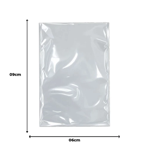 Saco plástico poli 06x09cm com 100 unidades (v) Saco plástico poli 06x09cm com 100 unidades (v)