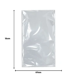 Saco plástico poli 07x15cm com 100 unidades(v)