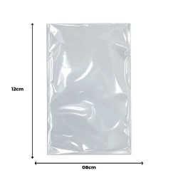 Saco plástico poli 08x12cm com 100 unidades (v)