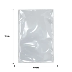 Saco plástico poli 09x13cm com 100 unidades (v)