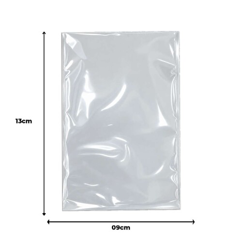 Saco plástico poli 09x13cm com 100 unidades (v) Saco plástico poli 09x13cm com 100 unidades (v)