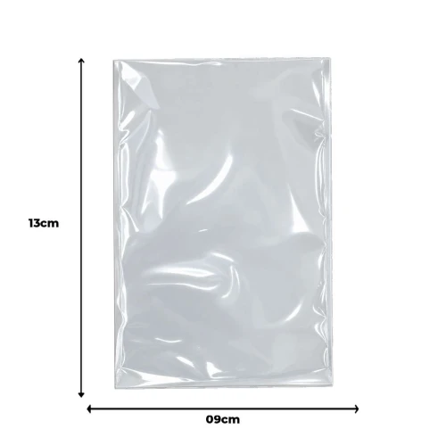 Saco plástico poli 09x13cm com 100 unidades Saco plástico poli 09x13cm com 100 unidades