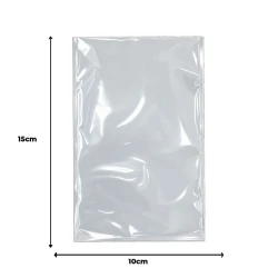 Saco plástico poli 10x15cm com 100 unidades(v)