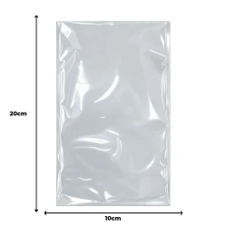 Saco plástico poli 10x20cm com 100 unidades (v)