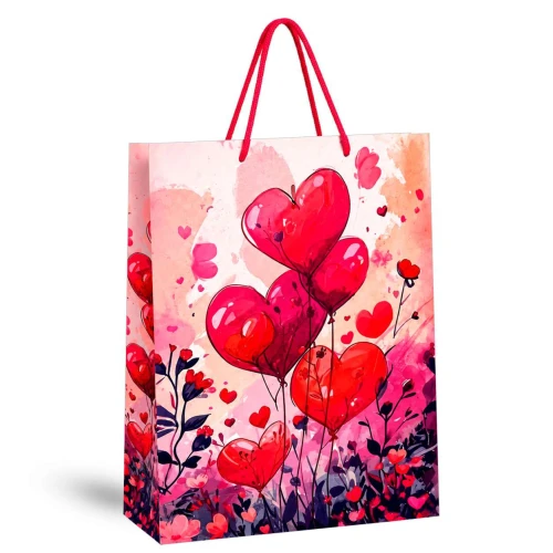 Sacola para presente de papel 25x35cm Jardim do Amor Sacola para presente de papel 25x35cm Jardim do Amor