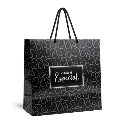 Sacola para presente de papel 31x30cm Você é especial Sacola para presente de papel 31x30cm Você é especial