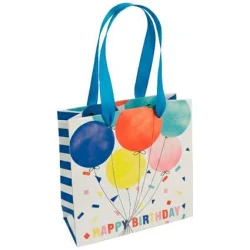 Sacola para presente papel 14,5x15cm happy birthday