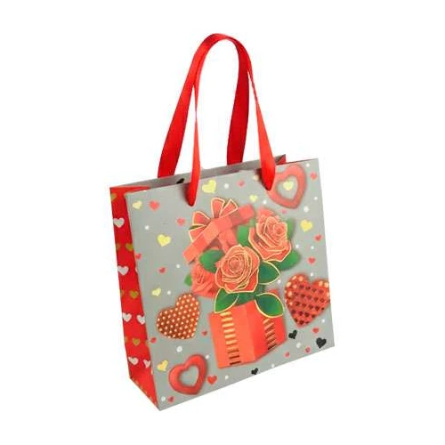 Sacola para presente papel 14,5x15cm love vermelho Sacola para presente papel 14,5x15cm love vermelho