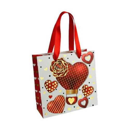 Sacola para presente papel 14,5x15cm love vermelho Sacola para presente papel 14,5x15cm love vermelho