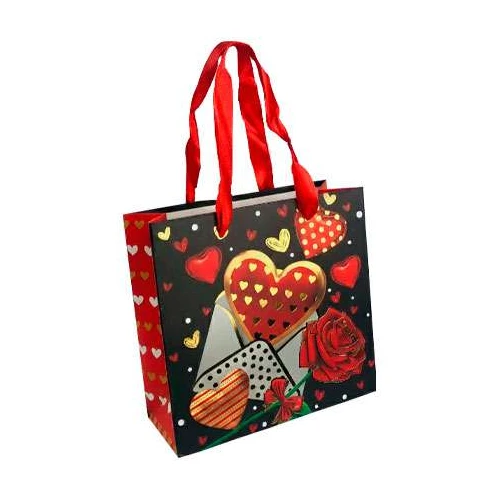 Sacola para presente papel 14,5x15cm love vermelho Sacola para presente papel 14,5x15cm love vermelho