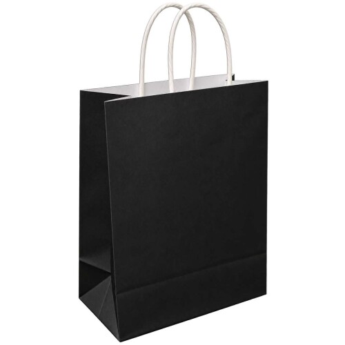 Sacola para presente papel 21,5x15x8cm preto p (v)