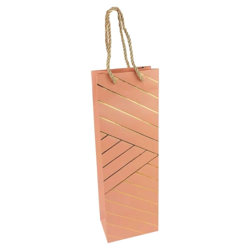Sacola para presente papel para vinho 12x36cm Sacola para presente papel para vinho 12x36cm