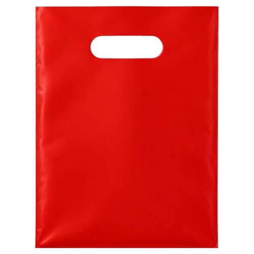 Sacola plástica para loja fina 30x40cm vermelha com 50 unidades Sacola plástica para loja fina 30x40cm vermelha com 50 unidades