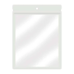 Saquinho plástico com zíper pérola 12x15cm com 50 unidades