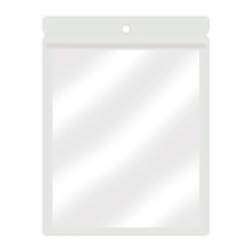 Saquinho plástico com zíper pérola 9x12cm com 50 unidades
