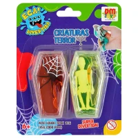 VALIEM MONSTER MOUTH SLIME （SKULL） ZenSkull 3D Caveira Slime Colorida Anti Stress Sensorial