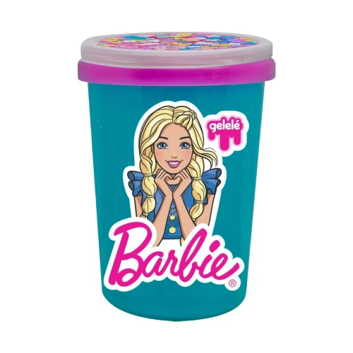 Slime pote 480g Barbie com glitter sortidas Doce Brinquedo